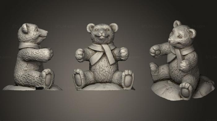 Игрушки (Медведь, TOYS_0674) 3D модель для ЧПУ станка